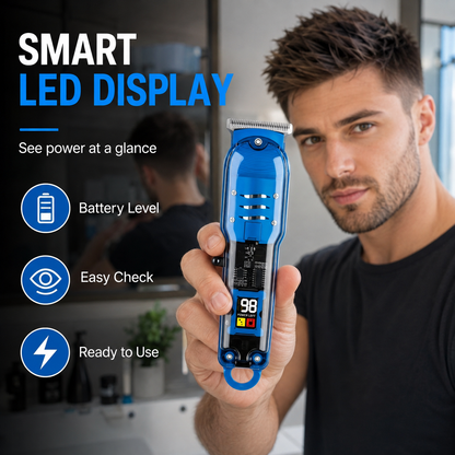 🔥🛠️Lightweight & Cordless Haircutting Kit for Men with USB Fastcharging and 4 Guide Combs