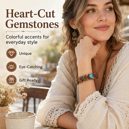 🔥🎁Copper Bracelet for Women, Pure Copper Magnetic Bracelets, Natural Unique Gemstone