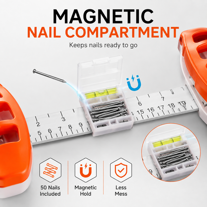 🔥🛠️Professional Picture Hanging Tool with Level and Ruler