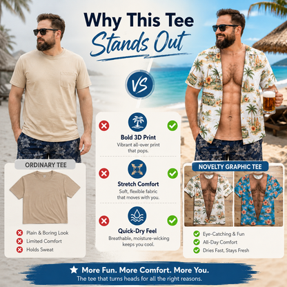 🔥🎁Funny Muscle T Shirt for Men,Personalized 3D Fake Open Shirt