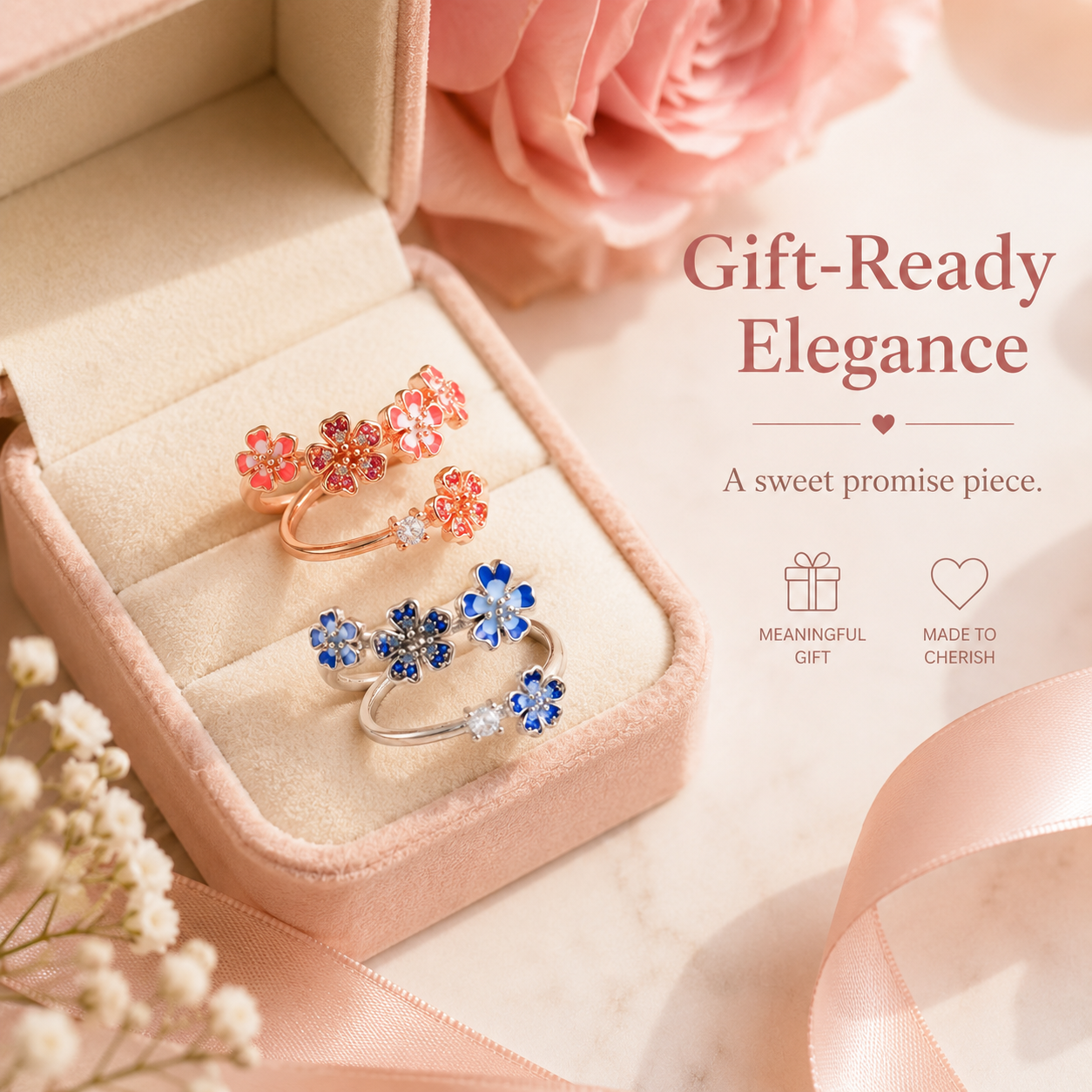 💖Immersed in Blossoms Ring