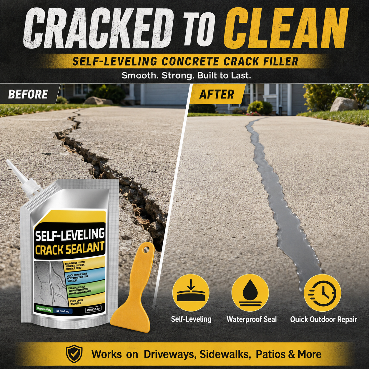 🔥Professional Concrete Filler & Sealant | Quick-Drying Strong Adhesion