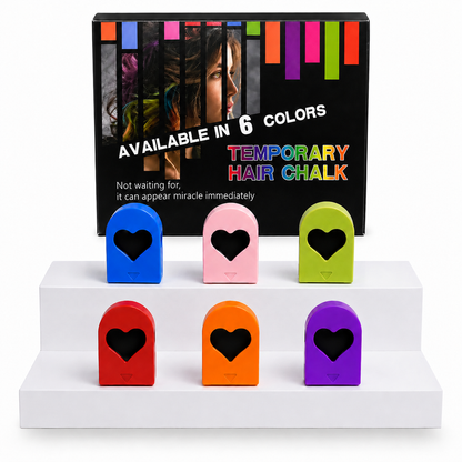 🎨 Washable Hair Chalk Set – Non-Toxic Color Powder for Festivals & Cosplay