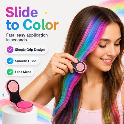 🎨 Washable Hair Chalk Set – Non-Toxic Color Powder for Festivals & Cosplay