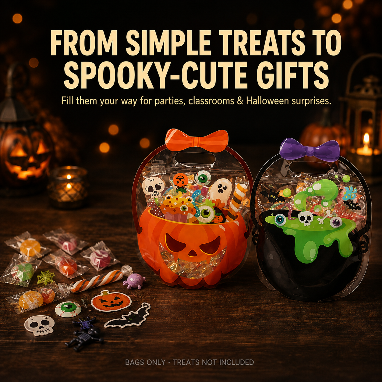 🔥🎃 Halloween Cauldron Treat Bags – Last Day 25% OFF