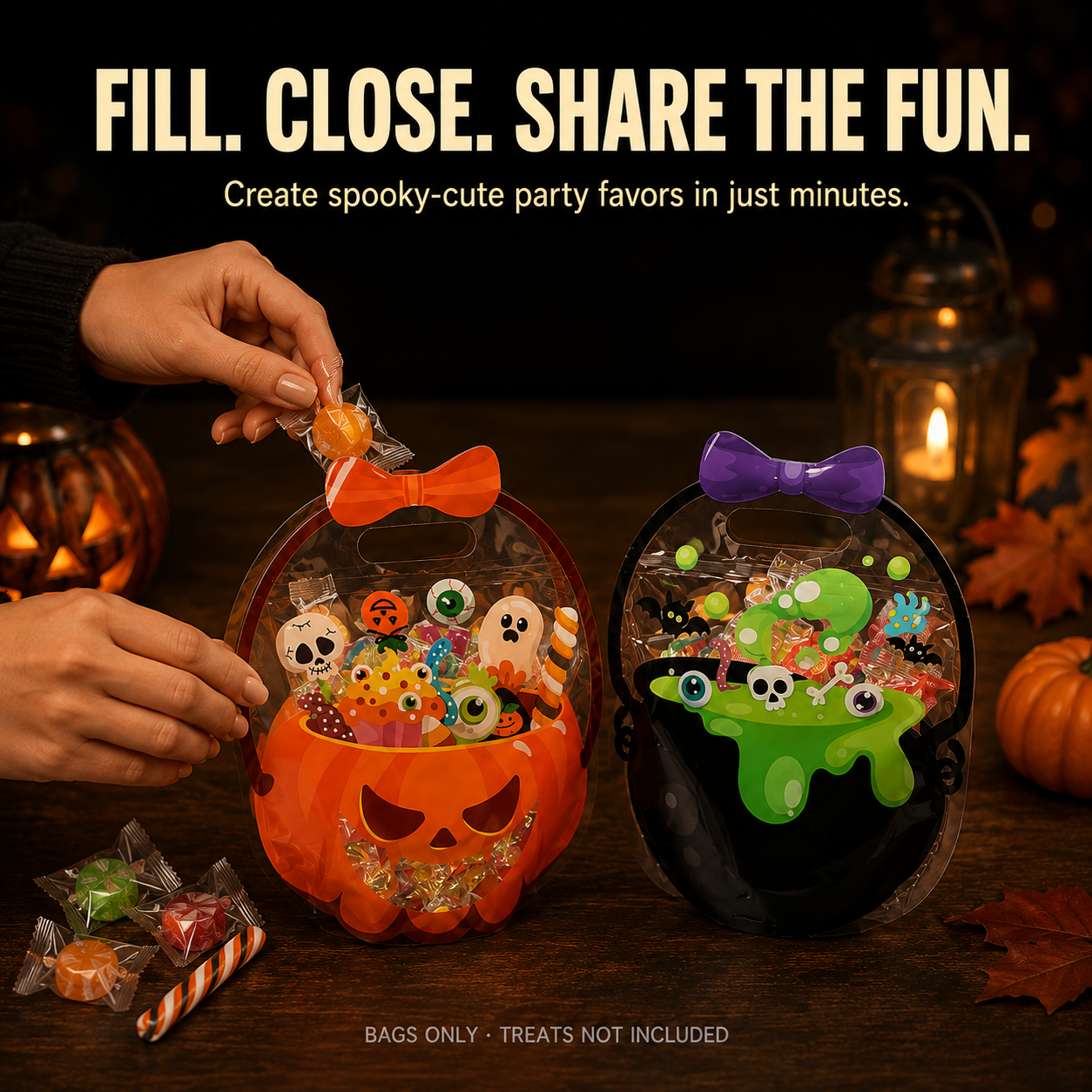 🔥🎃 Halloween Cauldron Treat Bags – Last Day 25% OFF