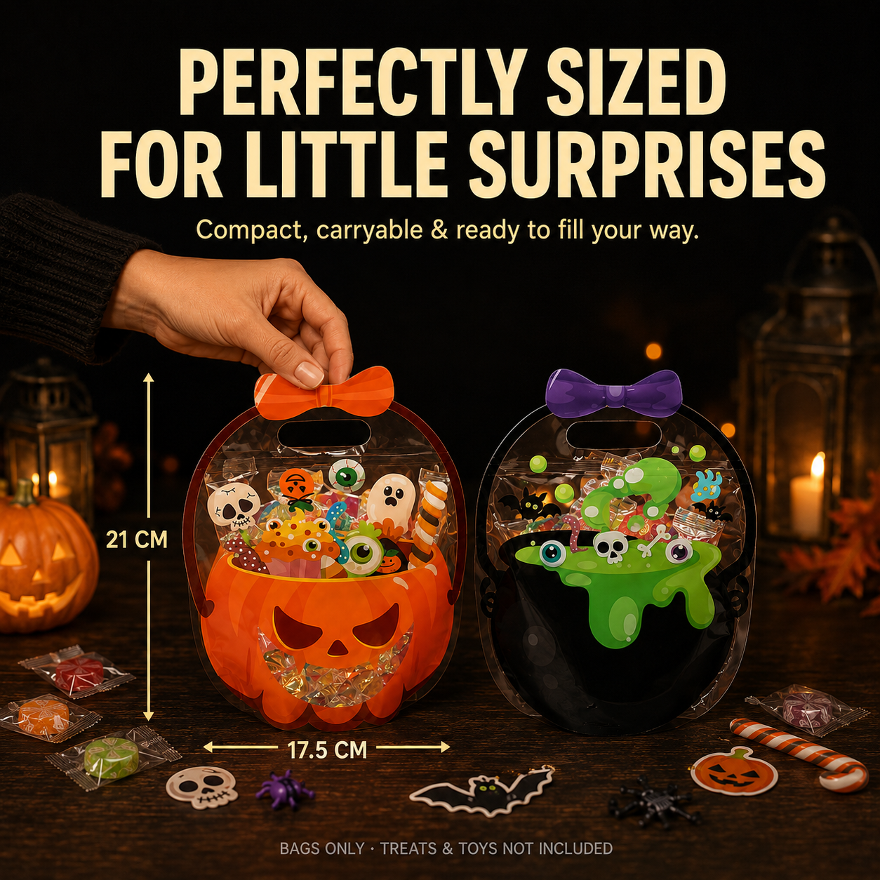 🔥🎃 Halloween Cauldron Treat Bags – Last Day 25% OFF