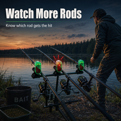 💥2026 New Sensitive Smart Electronic Fishing Bells for Rods-Fishing Bite Alarm with LED Light