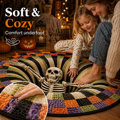 🔥 Last Day 30% OFF — 3D Skeleton Vortex Halloween Rug