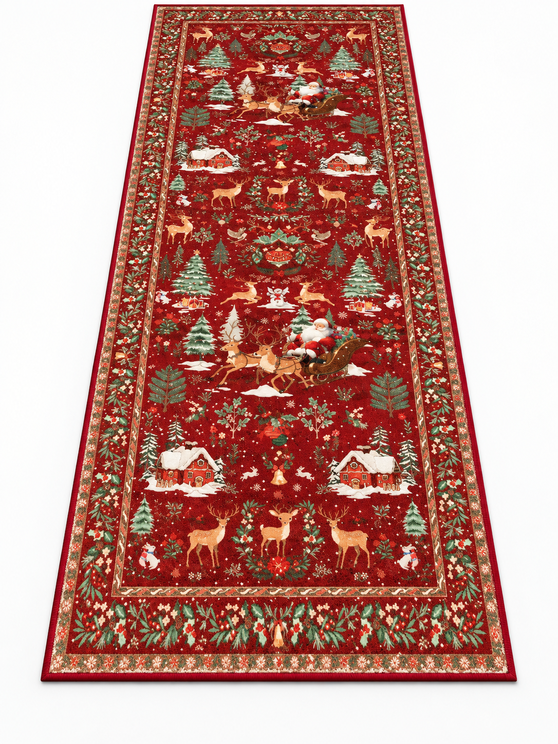🎄 Holiday Home Deal – Festive Christmas Runner Rug ❤️ Soft, Washable & Non-Slip Décor for Hallways, Bedrooms & Living Spaces ✨