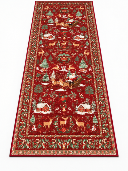 🎄 Holiday Home Deal – Festive Christmas Runner Rug ❤️ Soft, Washable & Non-Slip Décor for Hallways, Bedrooms & Living Spaces ✨