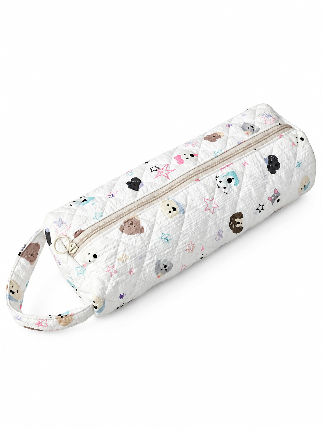 ✨ Travel Deal – Quilted Cosmetic Organizer Bag 🧳 Spacious Zipper Pouch with Handle for Beauty & Toiletry Essentials 💄