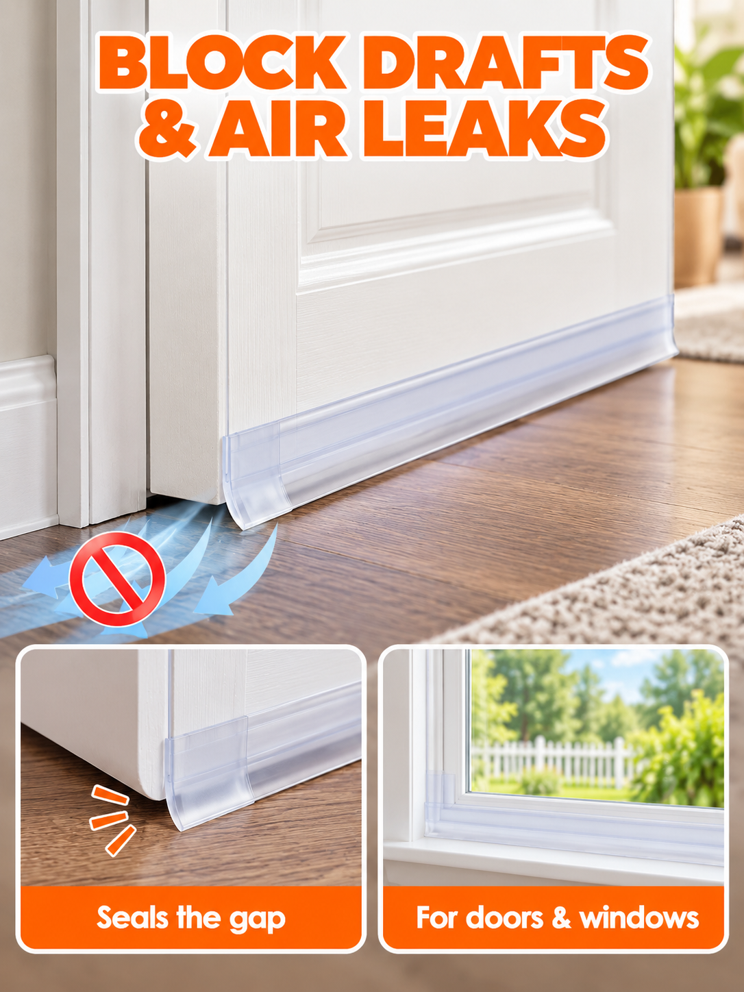 🏠 Home Comfort Deal – Door & Shower Seal Strip 🚿 Flexible Draft & Water Barrier for a Cleaner, Drier Space ✨