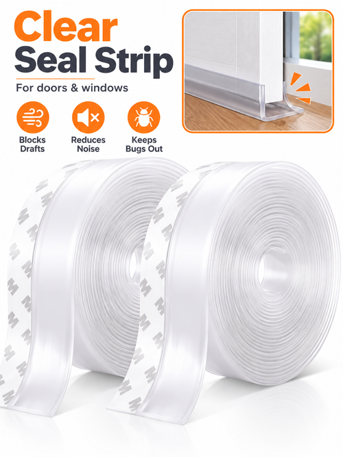 🏠 Home Comfort Deal – Door & Shower Seal Strip 🚿 Flexible Draft & Water Barrier for a Cleaner, Drier Space ✨