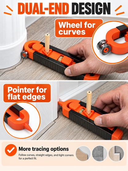 🛠️ DIY Tool Deal – Adjustable Contour Profile Gauge 📐 Locking Shape Copier with Built-In Pencil Guide for Precise Layouts ✏️