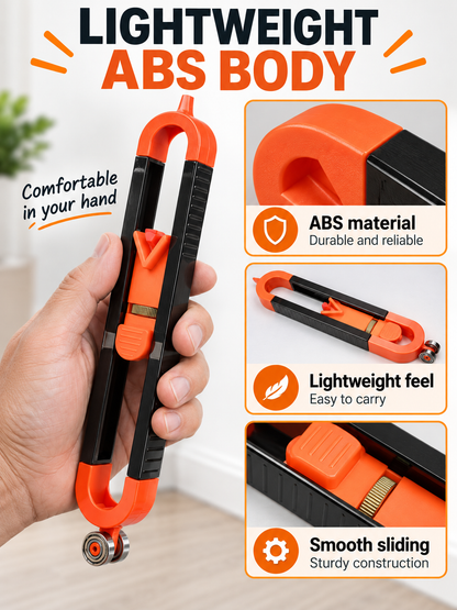🛠️ DIY Tool Deal – Adjustable Contour Profile Gauge 📐 Locking Shape Copier with Built-In Pencil Guide for Precise Layouts ✏️