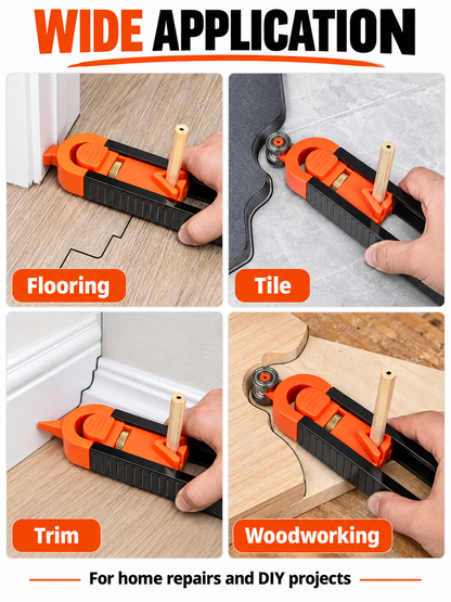🛠️ DIY Tool Deal – Adjustable Contour Profile Gauge 📐 Locking Shape Copier with Built-In Pencil Guide for Precise Layouts ✏️