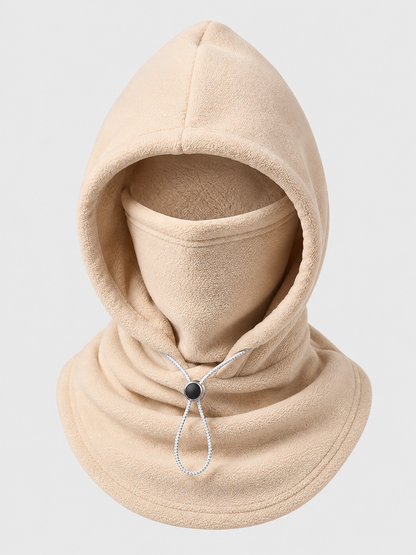 ❄️ Winter Deal – Flannel Hooded Face Cover 🧣 Warm Windproof Head & Neck Protection for Cycling and Outdoor Adventures 🚴‍♂️