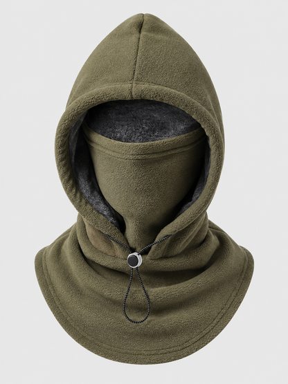 ❄️ Winter Deal – Flannel Hooded Face Cover 🧣 Warm Windproof Head & Neck Protection for Cycling and Outdoor Adventures 🚴‍♂️