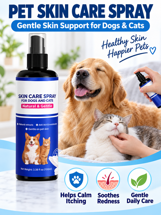 🐾 Pet Care Deal – Gentle Plant-Based Skin Relief Spray 🌿 Soothing Mist for Dogs & Cats with Dry, Itchy Skin ✨