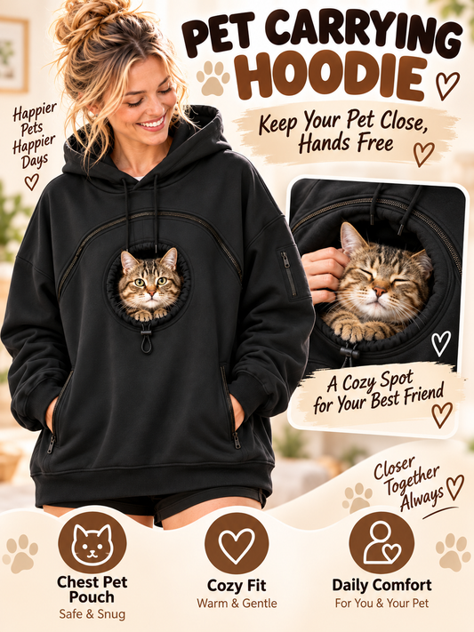 🐾 Pet Style Deal – Cozy Pouch Hoodie for Cats & Dogs 🐶 Cute Pullover with Handy Front Pocket for Treats & Essentials 🎀
