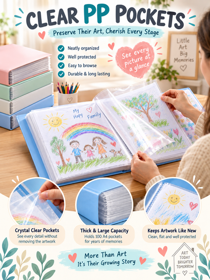 🔥 Office Deal – 100-Pack A4 Clear Document Sleeves ✨ Durable PP File Organizer for Papers, Photos, Artwork & Collectibles 🗂️