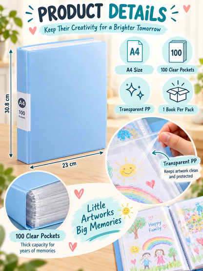 🔥 Office Deal – 100-Pack A4 Clear Document Sleeves ✨ Durable PP File Organizer for Papers, Photos, Artwork & Collectibles 🗂️