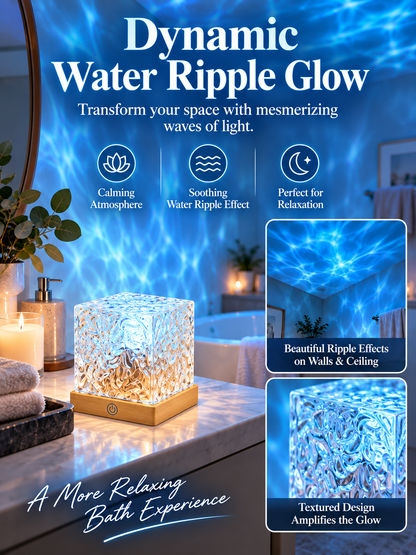 🌊 Home Glow Deal – Rechargeable Ocean Wave Shower Light 💡 16-Color Waterproof Mood Lamp with Remote & Dimmable Effects ✨