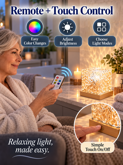 🌊 Home Glow Deal – Rechargeable Ocean Wave Shower Light 💡 16-Color Waterproof Mood Lamp with Remote & Dimmable Effects ✨