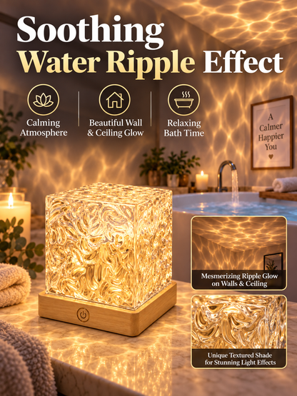 🌊 Home Glow Deal – Rechargeable Ocean Wave Shower Light 💡 16-Color Waterproof Mood Lamp with Remote & Dimmable Effects ✨