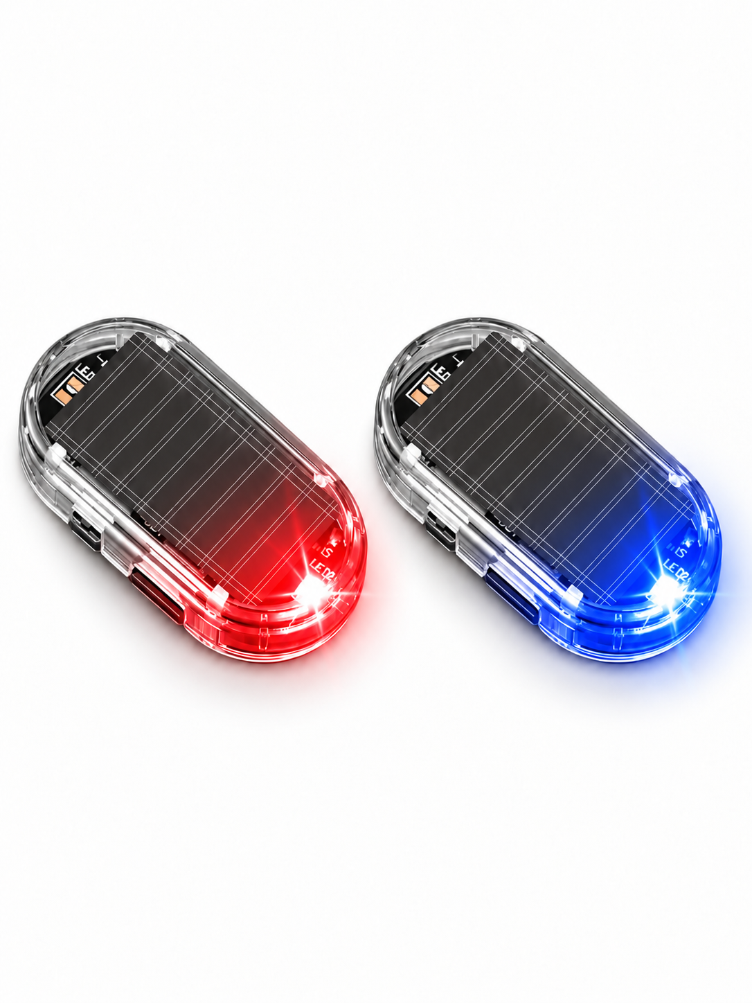 🚗 Auto Accessory Deal – 2-Pack Solar LED Warning Lights ☀️ Wireless Flashing Car Security Decoys with Automatic Light Sensor ✨
