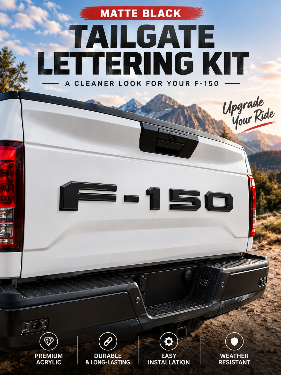 🛠️Ford F-150 Pickup Tailgate Letter Decals