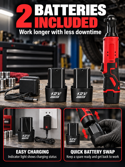 🔧 Auto Tool Deal – Cordless Right-Angle Ratchet Wrench ⚙️ 3/8-Inch High-Torque Power Tool for Fast Bolt & Nut Removal 🚗