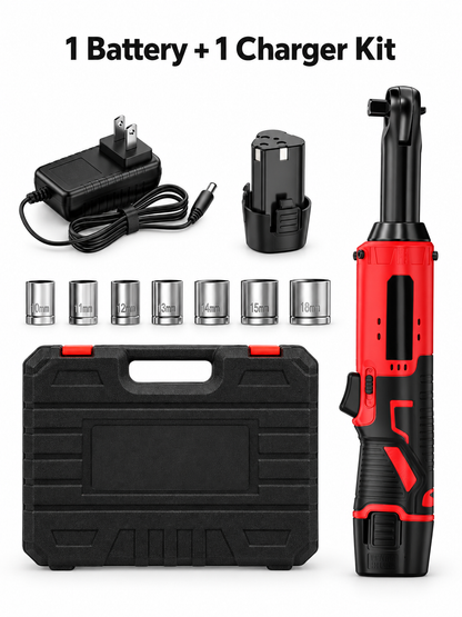🔧 Auto Tool Deal – Cordless Right-Angle Ratchet Wrench ⚙️ 3/8-Inch High-Torque Power Tool for Fast Bolt & Nut Removal 🚗