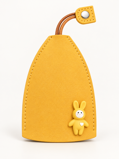 🎀 Cute Gift Deal – Cartoon Pull-Out Key Pouch 🔑 Portable Leather Holder with Quick-Access Design for Scratch-Free Key Storage ✨