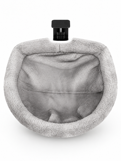 🐱 Pet Comfort Deal – Round Clamp-On Cat Desk Perch 💤 Cozy 16.5″ Bed for Safe Window or Workspace Lounging ✨
