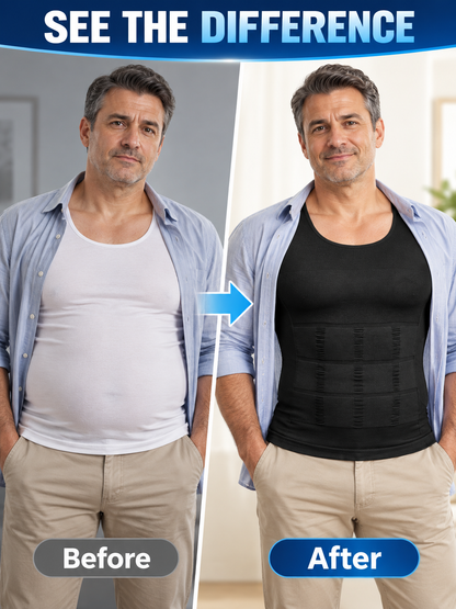 🏋️ Fitness Deal – Men’s Compression Tank Top 💪 Sleeveless Crew Neck Base Layer for Running, Training & Everyday Wear ✨