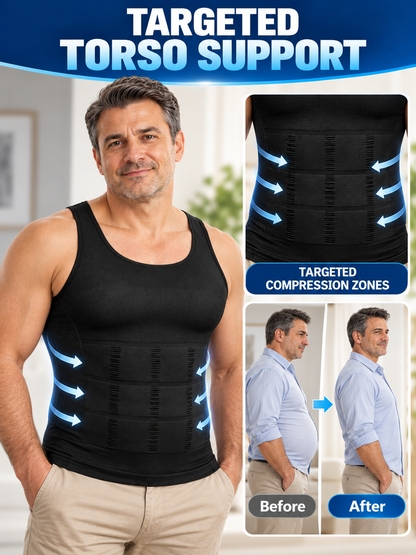 🏋️ Fitness Deal – Men’s Compression Tank Top 💪 Sleeveless Crew Neck Base Layer for Running, Training & Everyday Wear ✨