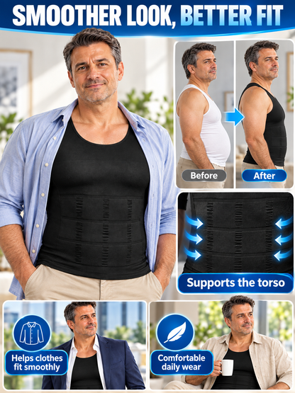🏋️ Fitness Deal – Men’s Compression Tank Top 💪 Sleeveless Crew Neck Base Layer for Running, Training & Everyday Wear ✨