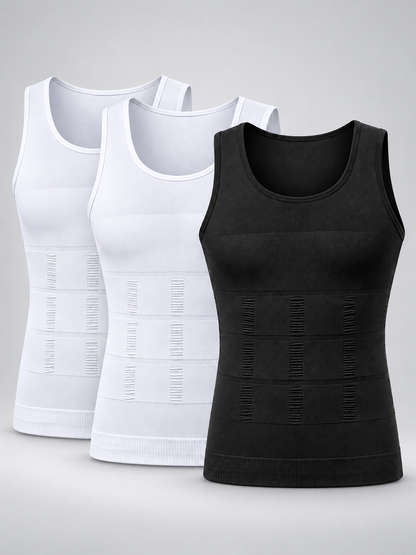 🏋️ Fitness Deal – Men’s Compression Tank Top 💪 Sleeveless Crew Neck Base Layer for Running, Training & Everyday Wear ✨