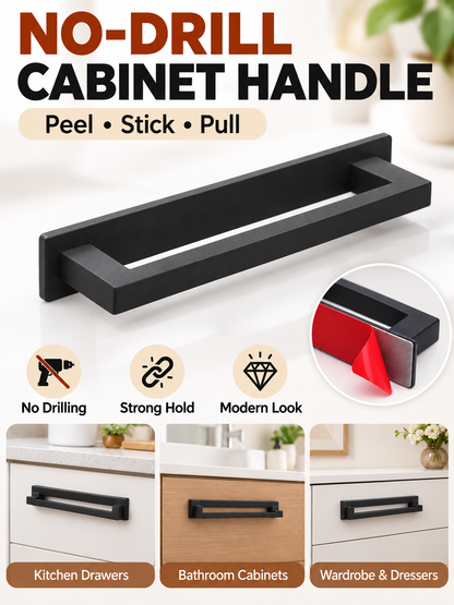 🏠 Home Upgrade Deal – 8×6″ Self-Adhesive Sliding Door Handles 🖤 Easy-Install Cabinet Pulls for Cupboards, Closets & Furniture ✨