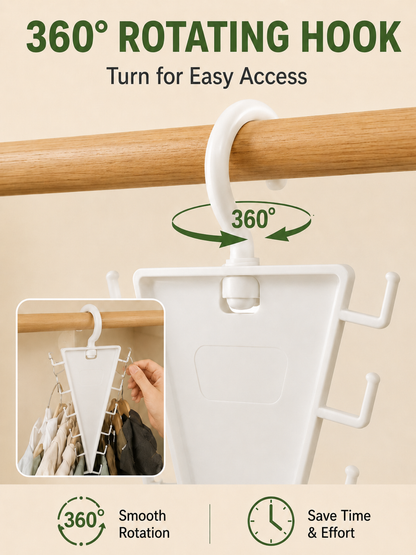 🧥👜 Space Saving Clothes Hangers 👚 Multifunctional Non Slip Wardrobe Organizers for Shirts Pants Skirts Scarves & Bags