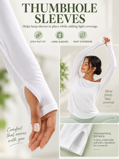 🔥 Activewear Deal – Asymmetrical Long-Sleeve Training Top 🧘‍♀️ Built-In Support & Quick-Dry Comfort for Yoga, Gym & Everyday Moves 💪