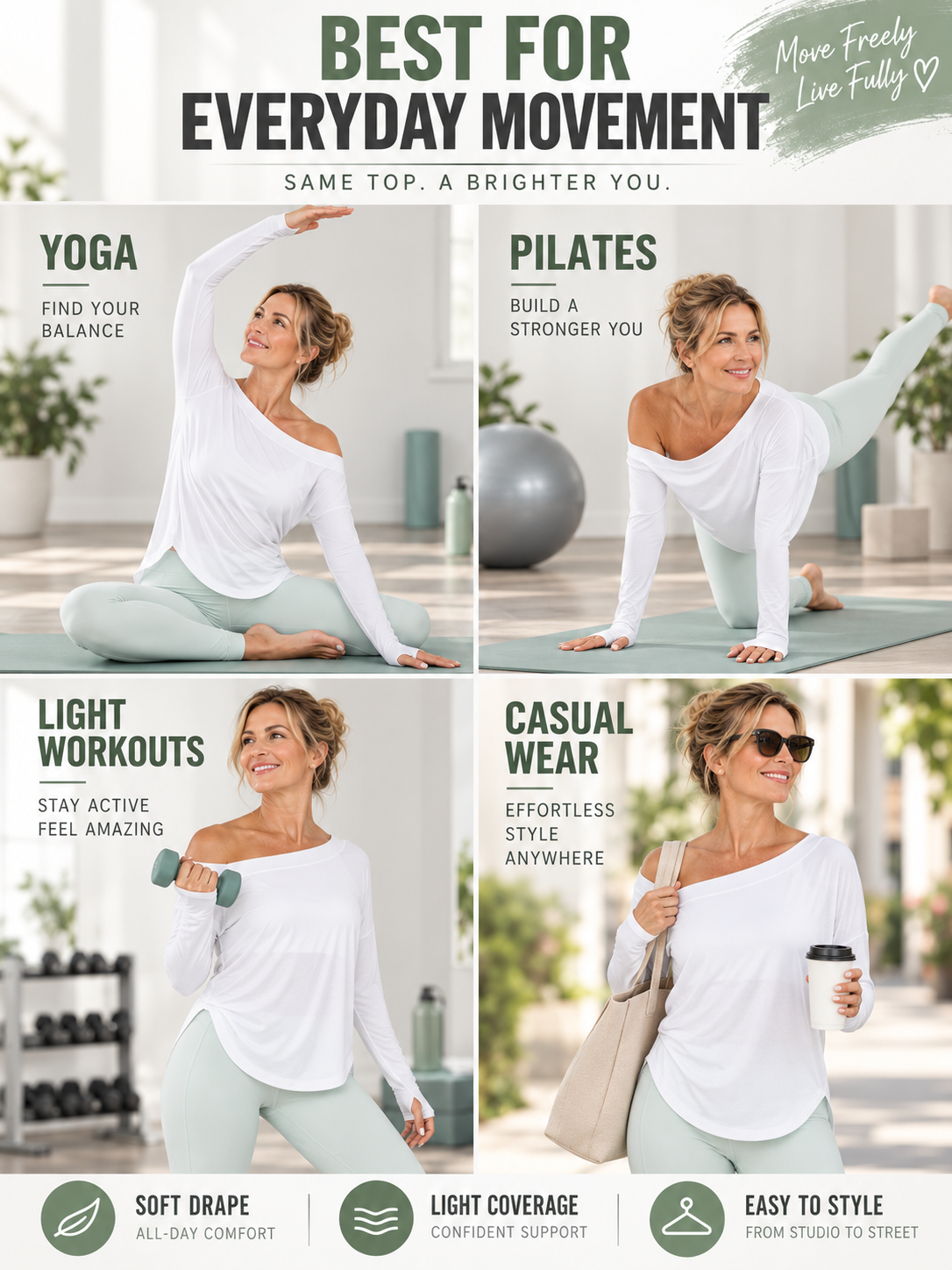 🔥 Activewear Deal – Asymmetrical Long-Sleeve Training Top 🧘‍♀️ Built-In Support & Quick-Dry Comfort for Yoga, Gym & Everyday Moves 💪