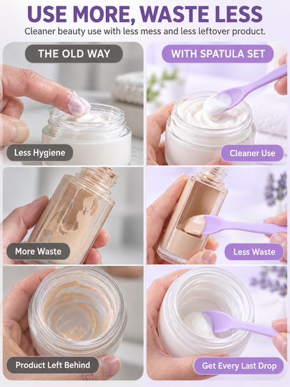 ✨ Beauty Tool Deal – 3-Piece Silicone Jar Applicators 💄 Easy Scoop & Scrape for Skincare, Makeup & Creams 🧴