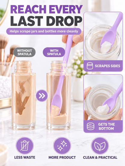 ✨ Beauty Tool Deal – 3-Piece Silicone Jar Applicators 💄 Easy Scoop & Scrape for Skincare, Makeup & Creams 🧴