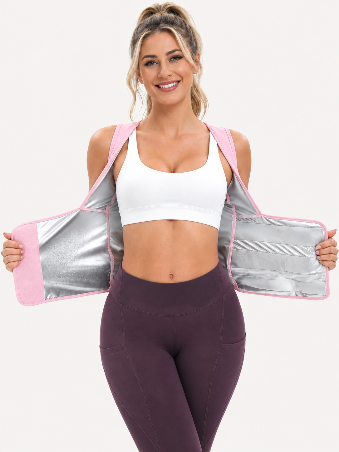 🔥 Fitness Deal – Women's Zip-Up Sculpting Vest 💪 Snug Support & Flexible Comfort for Gym, Running & Training 🏃‍♀️