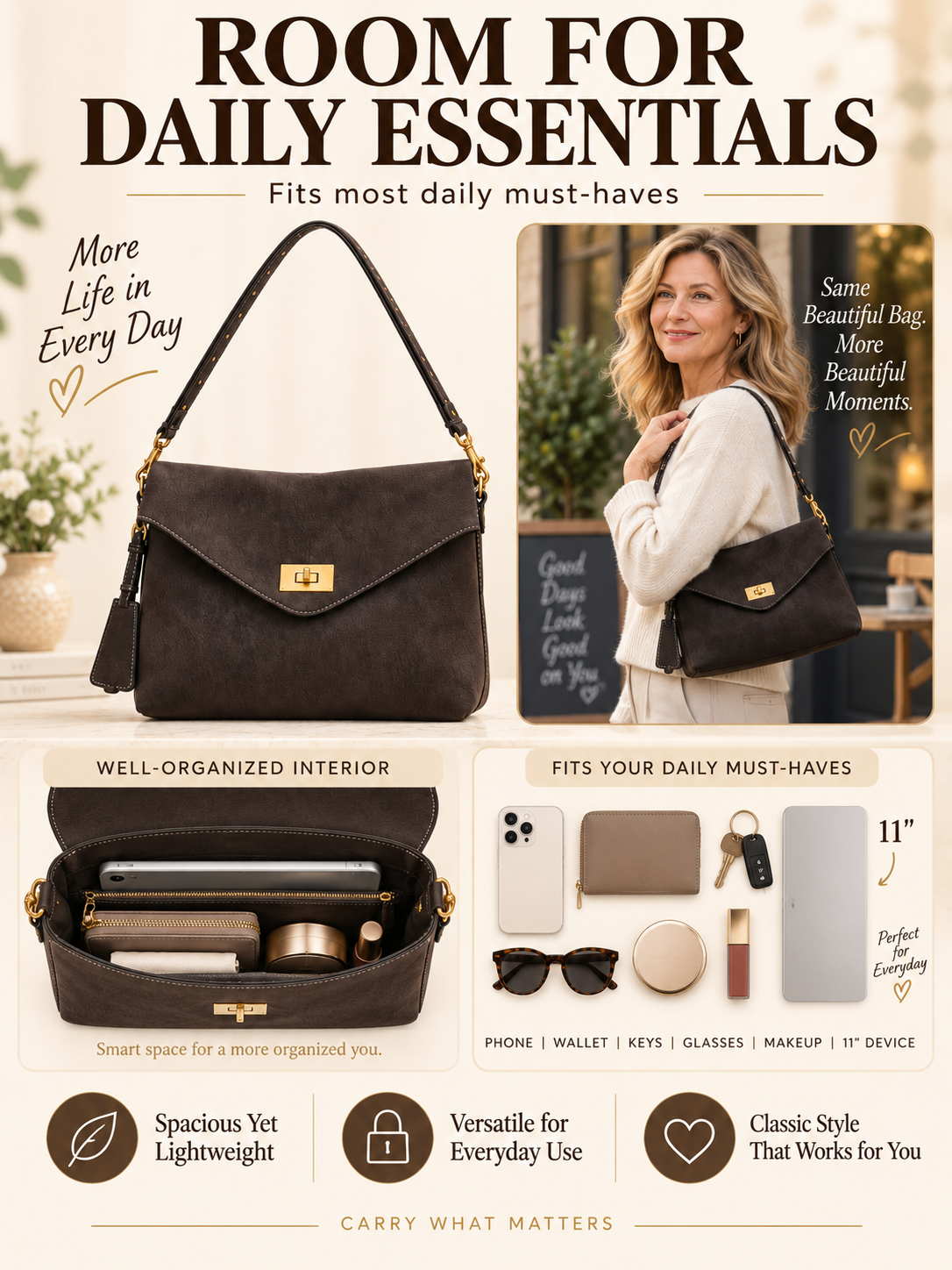 👜 Style Deal –💫 Chic Vegan Leather Envelope Crossbody Bag ✨