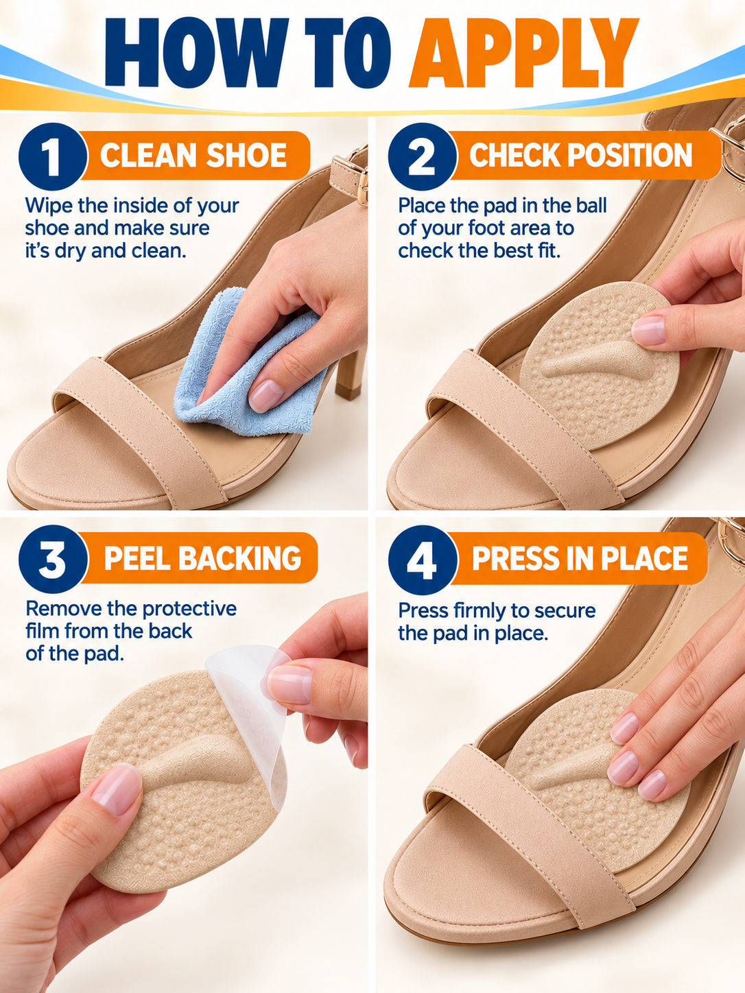 ✨ Comfort Deal – Soft Forefoot Shoe Cushions 👣 Everyday Support for Office, Walking & Long Hours 💕