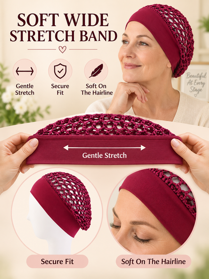 ✨ Beauty Deal – Soft Hair Bonnets 💤 Gentle Nighttime Coverage for Hair Care & Shower Use 🛁
